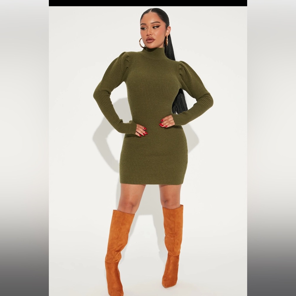 Fashion nova sweater dress NWT